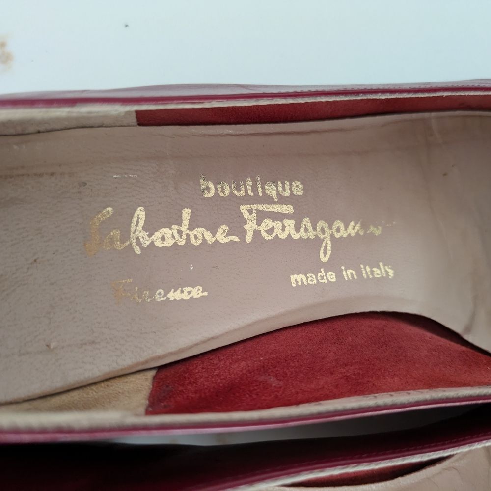 Salvatore Ferragamo Women's Red Leather Shoes - Picture 3 of 7